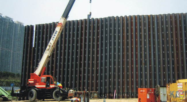 鋼板樁應用于香港松浦支護工程