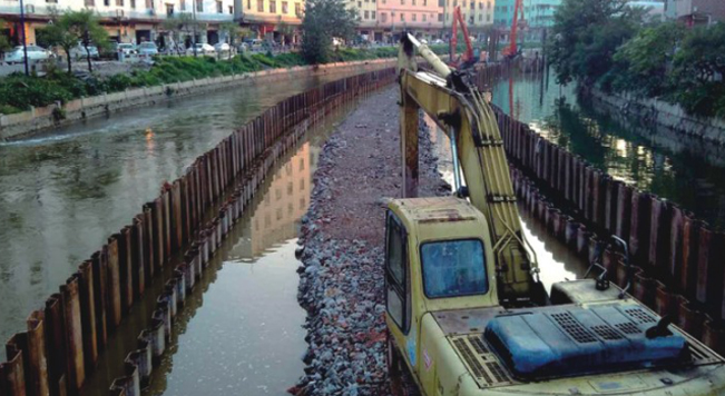 鋼板樁應用于廣州石井河改造工程